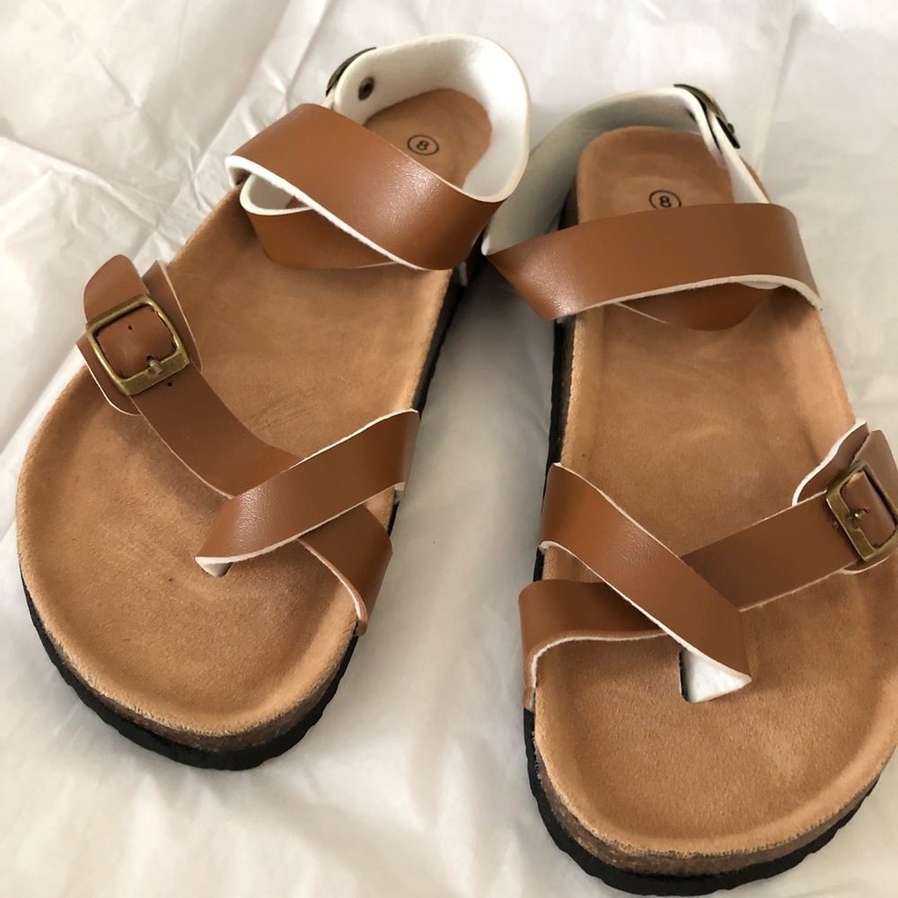 Brown Sandals - Size 8